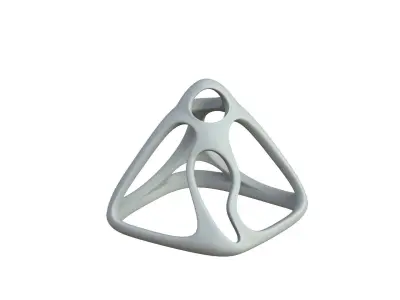 SciFi Cube Object No 58463 Low Poly Shape Low-poly 3D model