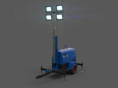 PBR Mobile Light Tower Generator B - Multi color Pack