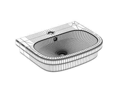 Eurosmart Countertop Basin 60 Set 3D model