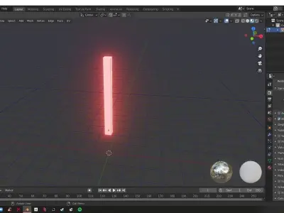 Light Saber Sci-Fi Light Sword Space Ship theme Low-poly 3D model