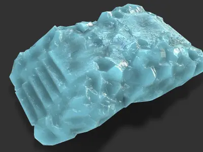 Stairs stone staircase 11 Low-poly 3D model