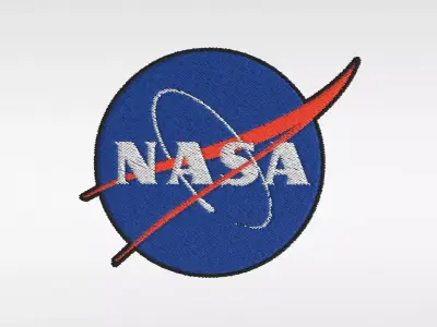 Embroidered Patch NASA Low-poly 3D model