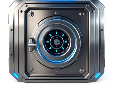 SciFi Secure Strongbox Asset Low-poly 3D model