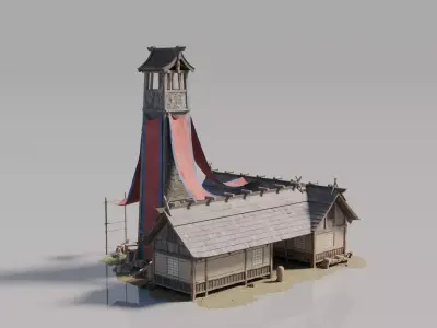 Traditional Japanese House 7 3D model