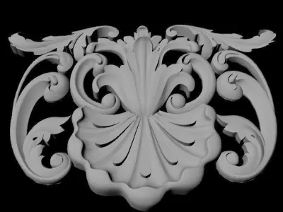 dekor ornate carving 3D model buy