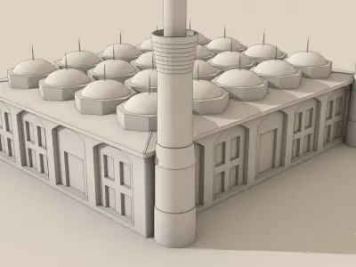 Grand Mosque of Bursa Ulu Cami  3D model