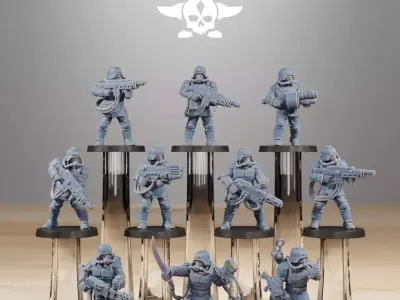 Grimguard Commandos 3D print model