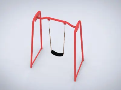 Playground for kids 3D model 7