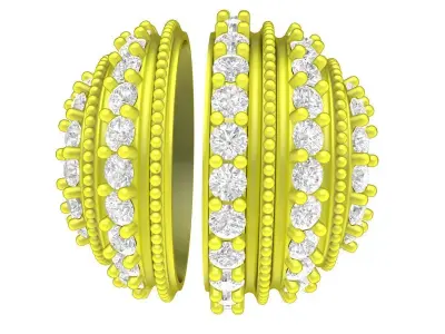 Luxury Pa Diamond Ball Charm with Ornamental Cutwork Design 6661 3D print model