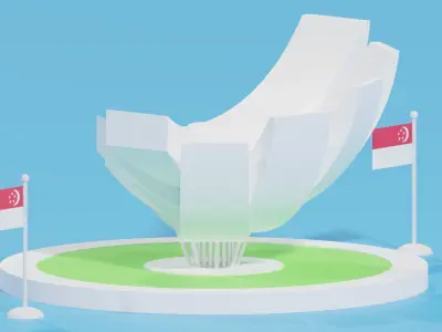 Art Science Museum of Singapore Marina Bay 3D model