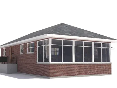 House-002- Low Poly 3D model