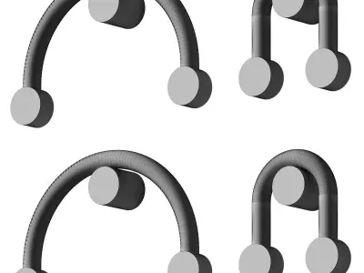 Rigoberta Indirect Curved by Lighting Spain 3D model