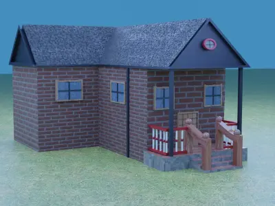 small house  Free 3D model