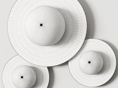 Miloox Hat Wall Lamps 3D model