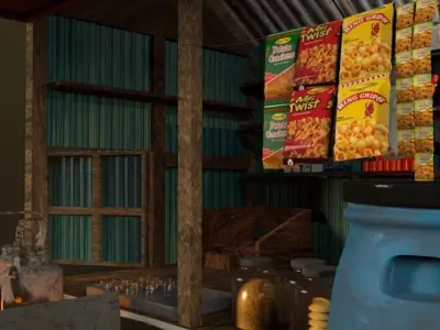 Tea shop South asia 3D model