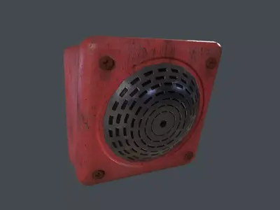 Intercom Speaker 3D Model Low-poly 3D model