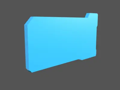 UHD High tech Graphical Interface v5 003 Low-poly 3D model
