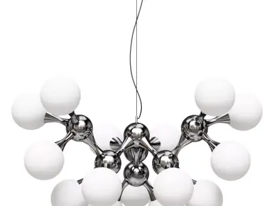Pendant chandelier Ideal Lux Nodi Bianco SP15 3D model