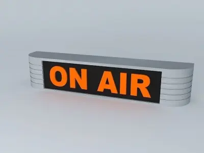 Classic On Air Sign Free 3D model