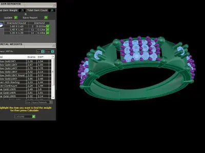 Light Wt Ring - 80 3D print model