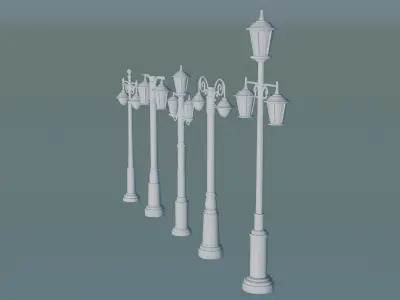 Modern Elegant Streetlight Designs for Luxury Homes 3D print model