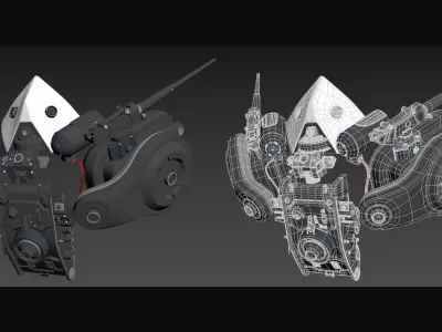 Cyberpunk Mask - Highpoly 3D model