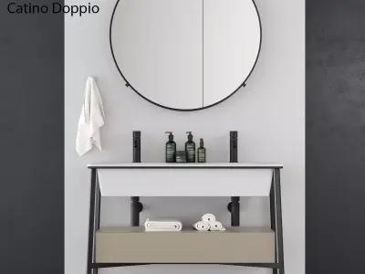 Ceramica Cielo Catino Doppio Washbasin  3D model