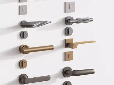 Door knob 01 3D model