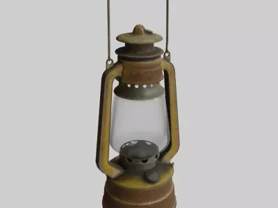 Vintage Lantern Low-poly 3D model