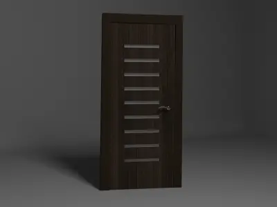 Door wood 3D model purchase