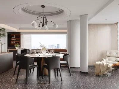 apartment interior scenes       3D model 3