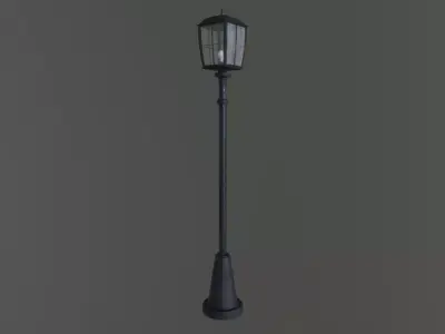 Superfuntimes Lamp Post Low-poly 3D model
