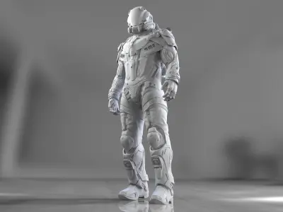 Sci-Fi Space Ingineer 3D model