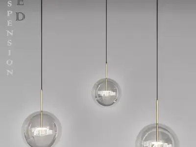 Suspension LED design BUBBLE LAMP 3D model