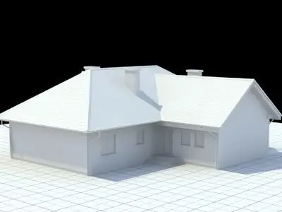 Highly detailed single-family house 2 3D model
