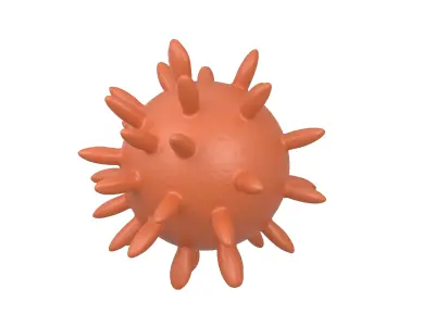 Virus v4 009 Low-poly 3D model