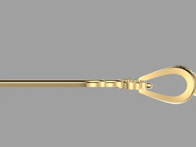 Alphabet Charm-Pendant - Letter M - P-65 3D print model