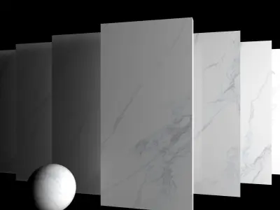 Marble Set Museum Calacatta 4D 80x160 Set 1 Texture
