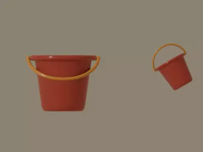 Toy Bucket 3D model
