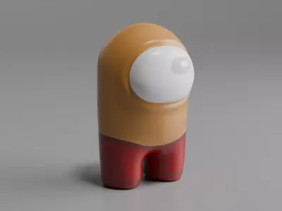 Among Us Character Lowpoly Low-poly 3D model