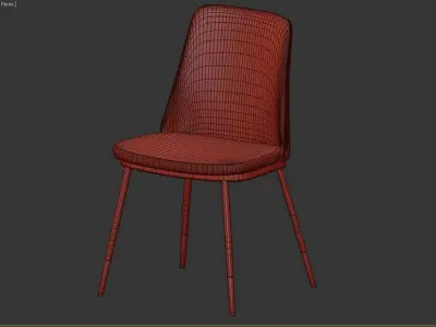 CHAIR LIONEL BEIGE 3D model