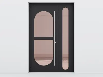 Aluminium door 325 3D model
