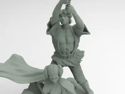 Starwars New Hope Scene 3D print model