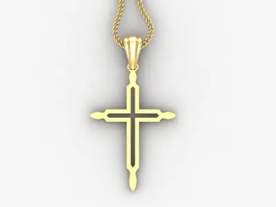 Cross Light Gold 4CP050 3DM STL 3D print model