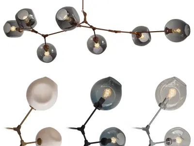 BRANCHING BUBBLES BB 07 Low-poly 3D model