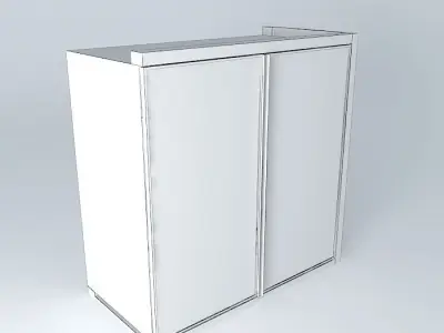 Air with two glass doors Free 3D model