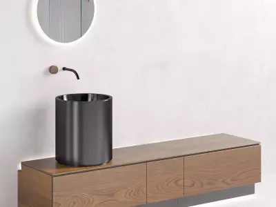 Abaco integrated modular bathroom system by CEA design 3D model
