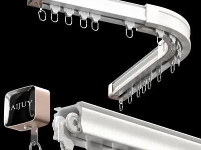 Ceiling Curtain Tracks 2 3D model