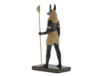 Egyptian Anubis Low-poly 3D model