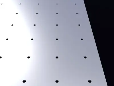 Perforated panel with 1 percent opening 25O58 3D model